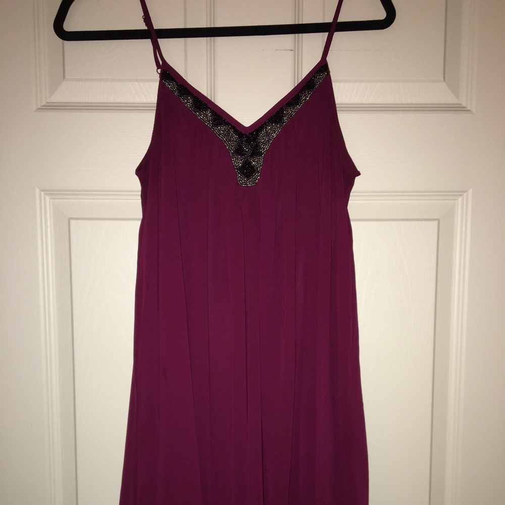 Maroon Shift Dress